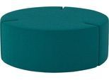 Nowy Styl Sitzpouf Tri.Ply L, modular, Blazer-Stoff, ø 115 cm, petrol