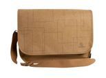 Laptoptasche Exacompta Eterneco V1, Lederoptik, für Laptops bis 15", Dokumente bis DIN A4, B 390 x T 130 x H 270 mm, Papier, braun