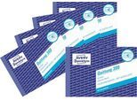Quittung Avery Zweckform 300-5, inkl. MwSt., A6 Querformat, 5 Blöcke mit jeweils 50 Blatt, FSC®-Papier, weiß