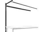 Aufbauportal m. Ausleger, Ansatztisch STANDARD Arbeitstisch/Werkbank UNIVERSAL/PROFI, 2000 mm, anthrazit