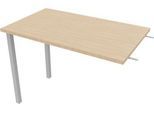 Ansatztisch ARLON-OFFICE, B 1000 x T 600 x H 730 mm, Eiche-Dekor