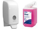 Sparset Kleenex® Aquarius Seifenspender + 1 Kartusche Schaumseife