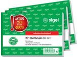 Quittungsblock Sigel SD021, A6 quer, 2 x 40 Blatt, selbstdurchschr., 2 Stck + 1 GRATIS