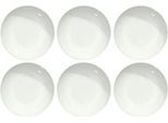 Speiseteller Solea tief, Ø 205 mm, uni, weiß, Porzellan, 6 Stück