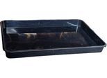 Auffangwanne für Kleingebinde, Volumen 10 l, stapelbar, B 390 x L 570 x H 50 mm, Polyethylen, schwarz