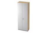 Aktenschrank 6 OH, B 800 x T 420 mm, Ahorn-Dekor/silber