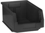 Sichtlagerkasten LF 322, ESD-leitfähig, schwarz, Außenmaße L 343 x B 209 x H 200 mm, Inhalt 10,4 L