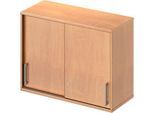 Schäfer Shop Genius Aufsatz-Schiebetürenschrank TETRIS WOOD, 2 OH, B 1000 mm, Höhe inkl. Gleiter, Buche-Dekor