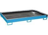 Bauer Regalwanne RW 2200-2 PE, mit PE-Einsatz, L 2165 x B 1315 x H 510 mm, lichtblau RAL 5012