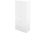 Schäfer Shop Genius Hängeregistraturschrank TETRIS WALL, 3 Ordnerhöhen, 2 Schübe, B 800 x T 440 x H 1880 mm, weiß