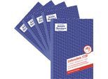Lieferschein Avery™ Zweckform 1720-5, Format A5, 5 Bücher mit jeweils 2 x 40 Blatt, FSC®-Papier, weiß/gelb