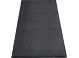 Schmutzfangmatte miltex Eazycare Style, eckig, antistatisch, UV-beständig, waschbar, High-Twist-Nylon & Niltrilgummi, 850 x 1500 mm, schwarzgrau