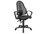 Schäfer Shop Pure Bürostuhl BALANCE 400 NET, Permanentkontakt, mit Armlehnen, Fitness-Orthositz, schwarz