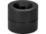 Büroklammernspender MAUL MAULpro Recycling, magnetisch, inkl. 15 Klammern, Ø 73 x H 60 mm, 90 % Recycling-Kunststoff, schwarz