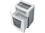 Leitz IQ Office Pro Aktenvernichter P5, Mikroschnitt 2 x 15 mm, 30 l, 15 Blatt Schnittleistung, Anti-Papierstau-Technologie, mit Rollen, weiß