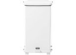 Tretabfalleimer Rubbermaid® Defenders®, rechteckig, Volumen 25 l, selbstschließender Deckel, Stahl verzinkt, weiß