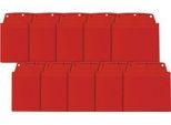 Orgatex Sichttaschen, A6 quer, rot, 10 St.