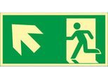 Schild Treppe aufwärts, linksweisend