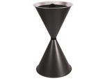 Konischer Standaschenbecher Diabola ECO, Alu-Einlegeschale, H 710 mm, ø 400 mm, schwarz, Quarzsand
