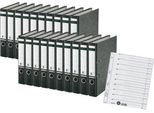 LEITZ® Ordner 1080, A4, 52 mm, Karton, Wolkenmarmor, 20 Stück + 1 x LEITZ® Trennblätter