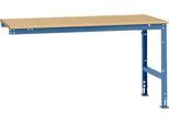 Manuflex Ansatztisch UNIVERSAL Standard, Tischplatte Multiplex, 1750x1000, brillantblau
