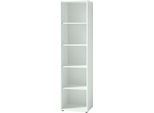 Regal MONTERIA, 5 Ordnerhöhen, B 500 x T 370 x H 1960 mm, weiß