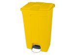 Tretabfallsammler aus Polyethylen 90 l, gelb