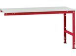 Manuflex Ansatztisch UNIVERSAL Standard, Tischplatte Kunststoff, 1750x1000, rubinrot