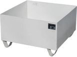 Bauer Auffangwanne VAW-1, L 800 B x 800 x H 465 mm, bis 210 l, Edelstahl, unterfahrbar