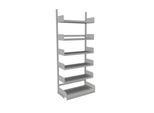 Variabo Freiarmregal, Grundfeld, einseitig, 400 mm Fachbodentiefe, 1000x2500 mm