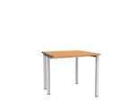 Schäfer Shop Genius Schreibtisch MODENA FLEX, Breite 800 mm, einseitig verkürzt, Buche