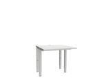 Schäfer Shop Genius Schreibtisch MODENA FLEX, 4-Fuß-Rechteckrohr, beidseitig, B 800 mm, lichtgrau