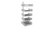 Variabo Freiarmregal, Anbaufeld, doppelseitig, 300 mm Fachtiefe, 750 x 2000 mm