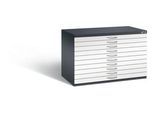 Planschrank aus Stahl, für Formate bis DIN A1, 10 Schubladen