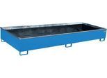 Bauer Regalwanne RW 3300-3 PE, mit PE-Einsatz, B 3262 x T 1312 x H 383 mm, bis 1000 l, Stahl lackiert, lichtblau