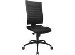Schäfer Shop Pure Bürostuhl SSI PROLINE S1, Synchronmechanik, ohne Armlehnen, 3D-Netz-Rückenlehne, Bandscheibensitz, schwarz/schwarz