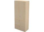 Schäfer Shop Genius Hängeregistraturschrank TETRIS WALL, 3 Ordnerhöhen, 2 Schübe, B 800 x T 440 x H 1880 mm,