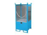 Bauer Fass-Stapelpalette, Auffangvolumen 210 L, blau