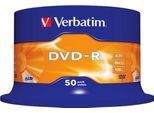 Verbatim® DVD-R, bis 16fach, 4,7 GB/120 min, 50er-Spindel