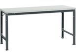 Manuflex Grundtisch UNIVERSAL Spezial, 1750 x 1000 mm, Kunststoff lichtgrau, anthrazit