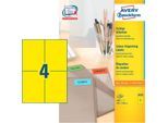 Avery Zweckform Etiketten 3459, 105 x 148 mm, 400 Stück, gelb