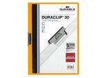 Durable Klemmmappe Duraclip, DIN A4, Kunststoff, mit Clip, orange