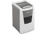 Leitz IQ Autofeed Office 150 Aktenvernichter P4, Vollautomatik, Partikelschnitt 4 x 30 mm, 44 l, 150 Blatt Schnittleistung, weiß