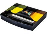 Schubladeneinsatz HAN, für Impuls/Systembox Karma, 6 Fächer, Tragegriff, B 237 x T 180 x H 40 mm, schwarz