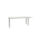 Schäfer Shop Genius Schreibtisch MODENA FLEX, 4-Fuß-Rechteckrohr, beidseitig, B 1600 mm, lichtgrau