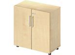 Schäfer Shop Select Schrank LOGIN, 2 Ordnerhöhen, B 800 x T 420 x H 788 mm, Ahorn Dekor/Ahorn Dekor