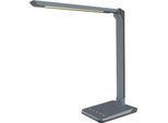 Hansa-by-styro Lumina LED-Tischleuchte, dimmbar, zuschaltbarer Lichtsensor, 3 Farbtemperaturen, Metallic