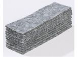 Vliestücher für Tafelwischer 89121, 45 x 145 mm, grau, 10 Stück