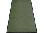 Schmutzfangmatte miltex Eazycare Style, eckig, antistatisch, UV-beständig, waschbar, High-Twist-Nylon & Niltrilgummi, 850 x 1500 mm, chromoxidgrün