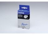 Brother Schriftbandkassette TC-201, 12 mm breit, weiß/schwarz
